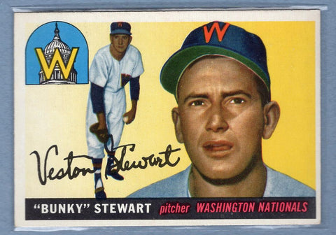 1955 Topps #136 Bunky Stewart EX GO145