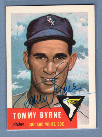 1991 Topps Archives #123 Tommy Byrne (b) Autograph Auto signed