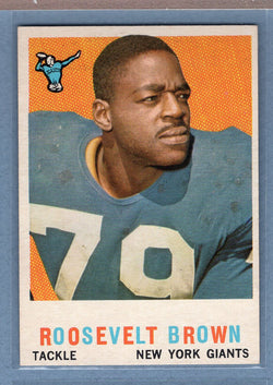 1959 Topps #114 Roosevelt Brown (HOF) (c) EX  GO801
