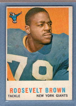 1959 Topps #114 Roosevelt Brown (HOF) (d) VG-EX  GO801