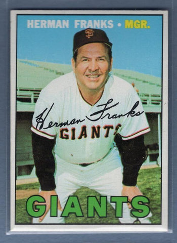 1967 Topps #116 Herman Franks NM   GO123