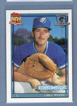 1991 Topps Desert Shield #599 Greg Myers NO 90 SYRACUSE  NM  GO600