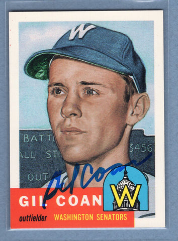 1991 Topps Archives #133 Gil Coan Autograph Auto signed