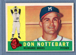 1960 Topps #351 Don Nottebart EX-MT  Set Break C