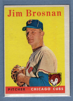 1958 Topps #342 Jim Brosnan (d) VG-EX  GO501