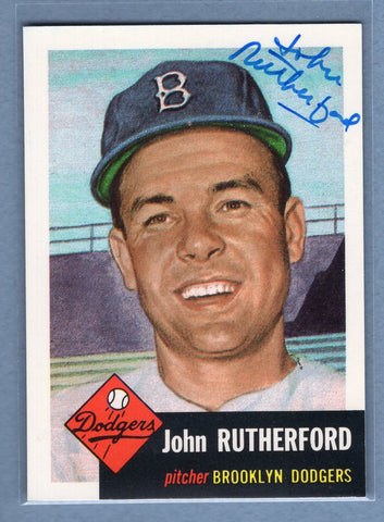 1991 Topps Archives #137 Johnny Rutherford Autograph Auto signed