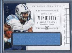 2014 Panini National Treasures Timeline Materials Bishop Stankey 45/50