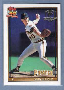 1991 Topps Desert Shield #522 Stan Belinda  NM  GO500