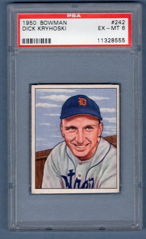 1950 Bowman #242 Dick Kryhoski PSA 6