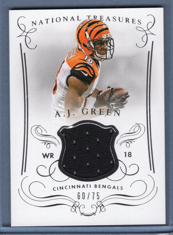 2014 Panini National Treasures Materials AJ Green 60/75