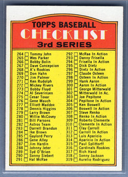 1972 Topps #251 Checklist Ex-Nm