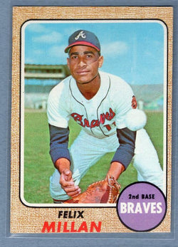 1968 Topps 241 Felix Millan VG-EX SET BREAK