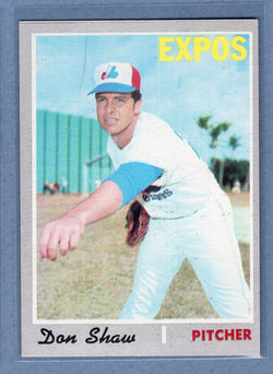 1970 Topps #476 Don Shaw   EX-MT  GO900