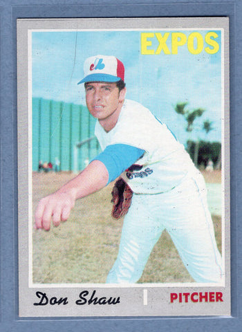 1970 Topps #476 Don Shaw   EX-MT  GO900