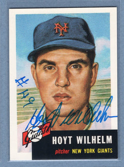 1991 Topps Archives #151 Hoyt Wilhelm Autograph Auto signed