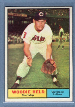 1961 Topps #60 Woodie Held VG-EX     GO100