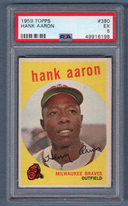 1959 Topps #380 Hank Aaron (49916198) PSA 5