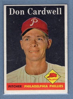 1958 Topps #372 Don Cardwell (mk) VG  GO501