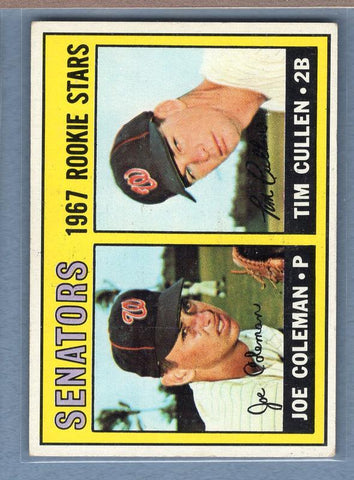 1967 Topps #167 Senators Rookies EX  GO225