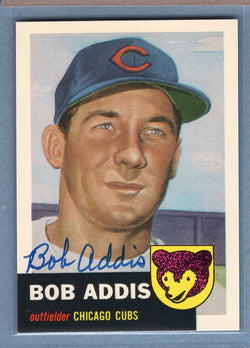 1991 Topps Archives #157 Bob Addis Autograph Auto signed