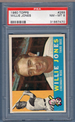 1960 Topps #289 Willie Jones (31867470) PSA 8