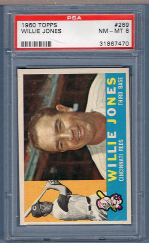 1960 Topps #289 Willie Jones (31867470) PSA 8