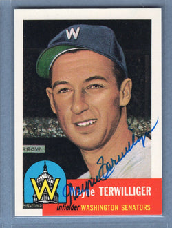 1991 Topps Archives #159 Wayne Terwilliger Autograph Auto signed