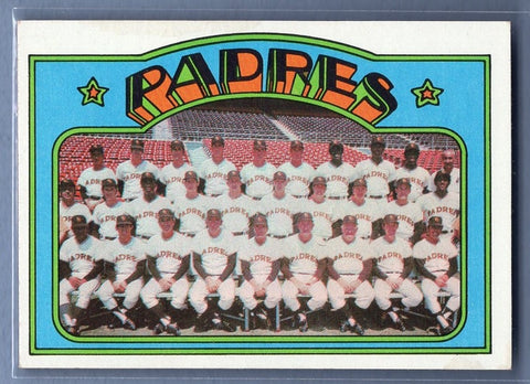 1972 Topps #262 Padres Team Ex-Nm