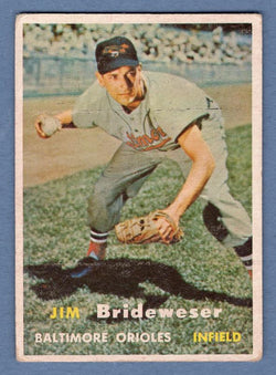 1957 Topps #382 Jim Brideweser VG-EX  GO215