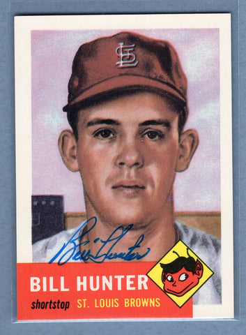 1991 Topps Archives #166 Billy Hunter Autograph Auto signed