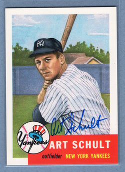 1991 Topps Archives #167 Art Schult Autograph Auto signed