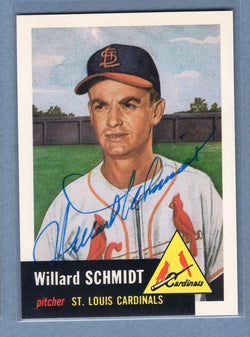 1991 Topps Archives #168 Willard Schmidt Autograph Auto signed