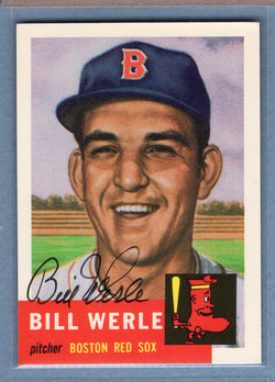 1991 Topps Archives #170 Bill Werle Autograph Auto signed