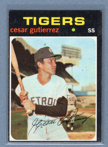 1971 Topps #154 Cesar Gutierrez (a) EX  GO950