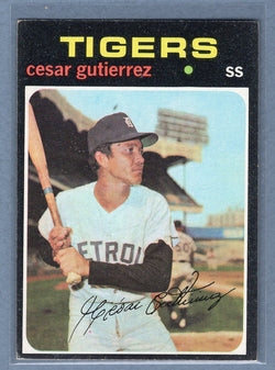 1971 Topps #154 Cesar Gutierrez (b) EX  GO950