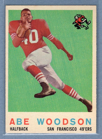 1959 Topps #102 Abe Woodson EX  GO87