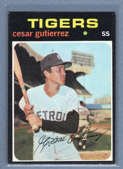 1971 Topps #154 Cesar Gutierrez (c) EX  GO950