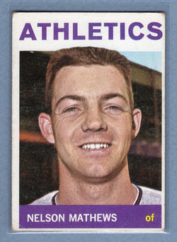 1964 Topps #366 Nelson Mathews (a) VG  GO441