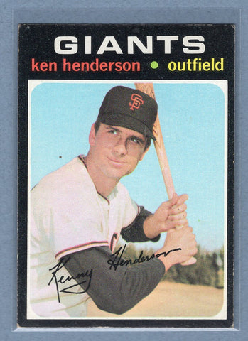 1971 Topps #155 Ken Henderson (a) EX  GO950