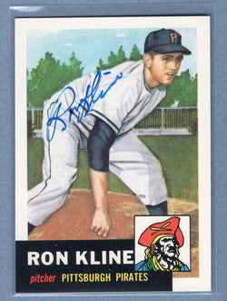 1991 Topps Archives #175 Ron Kline Autograph Auto signed