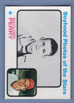 1973 Topps #346 Gaylord Perry (HOF) (photo-boyhood)  EX-MT  GO443