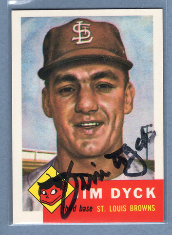 1991 Topps Archives #177 Jim Dyck Autograph Auto signed