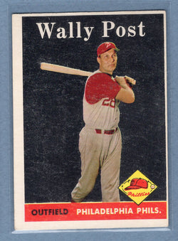 1958 Topps #387 Wally Post (mk) VG  GO501