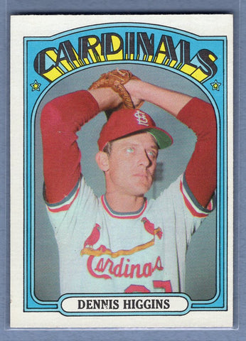 1972 Topps #278 Dennis Higgins Ex-Nm