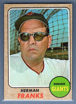 1968 Topps 267 Herman Franks VG-EX SET BREAK