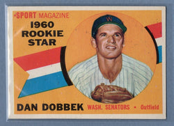 1960 Topps # 123 Dan Dobbek EX-MT High Grade Set Break
