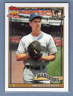 1991 Topps Desert Shield #563 Brent Knackert  NM  GO500