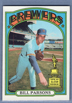 1972 Topps #281 Bill Parsons Ex-Nm
