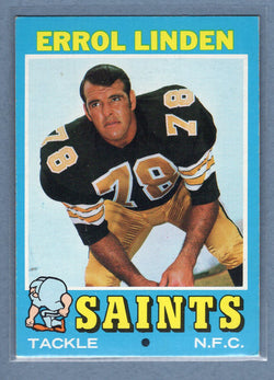 1971 Topps #117 Errol Linden (b) EX-MT  GO600