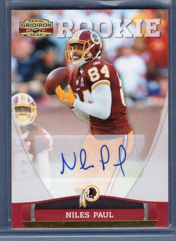2011 Panini Gridiron Rookie Niles Paul Auto
